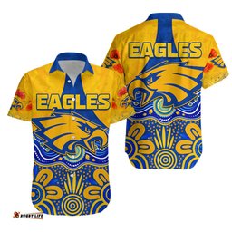 Eagles ANZAC Hawaiian Shirt West Coast Aboriginal Remember Them