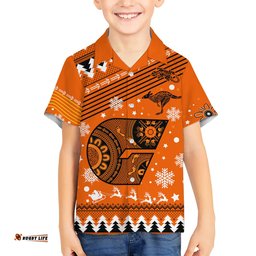 Custom Giants Football Hawaiian Shirt Christmas Vibe