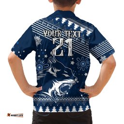 Custom Geelong Cats Football Hawaiian Shirt Christmas Vibe