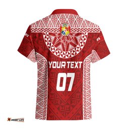 Personalised Tonga Rugby Hawaiian Shirt Ikale Tahi Champions World Cup