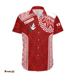 Personalised Tonga Rugby Hawaiian Shirt Ikale Tahi Champions World Cup