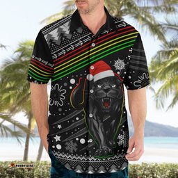 Panthers Rugby Hawaiian Shirt Go The Mighty Panthers Christmas Vibe Unique