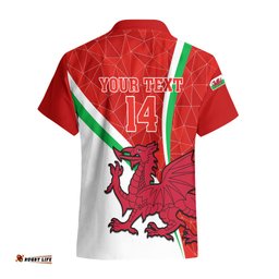 Custom Wales Rugby Hawaiian Shirt World Cup Cymru Curve Style
