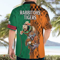 Wests Tigers and Rabbitohs Rugby Hawaiian Shirt Sporty Style