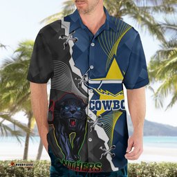 Personalised Panthers And Cowboys Rugby Hawaiian Shirt Sporty Version