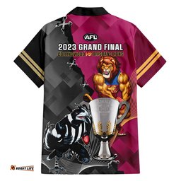 Collingwood And Lions Football Hawaiian Shirt Grand Final Magpies Brisbane Together