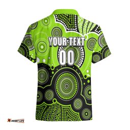 Custom Text And Number Thunders BBL Hawaiian Shirt Aboriginal Patterns