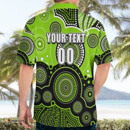 Custom Text And Number Thunders BBL Hawaiian Shirt Aboriginal Patterns