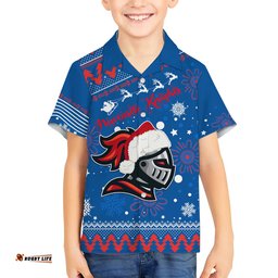 Custom Knights Rugby Hawaiian Shirt Chirstmas Vibe