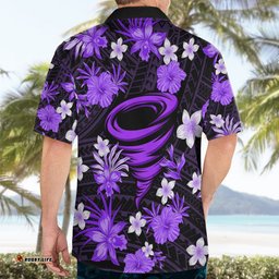 Australian Hurricanes Cricket Hawaiian Shirt Baeuty Pacific Hibiscus and Polynesian Pattern