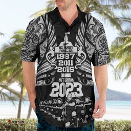 New Zealand Rugby Hawaiian Shirt Black Haka Dance With NZ Champions History