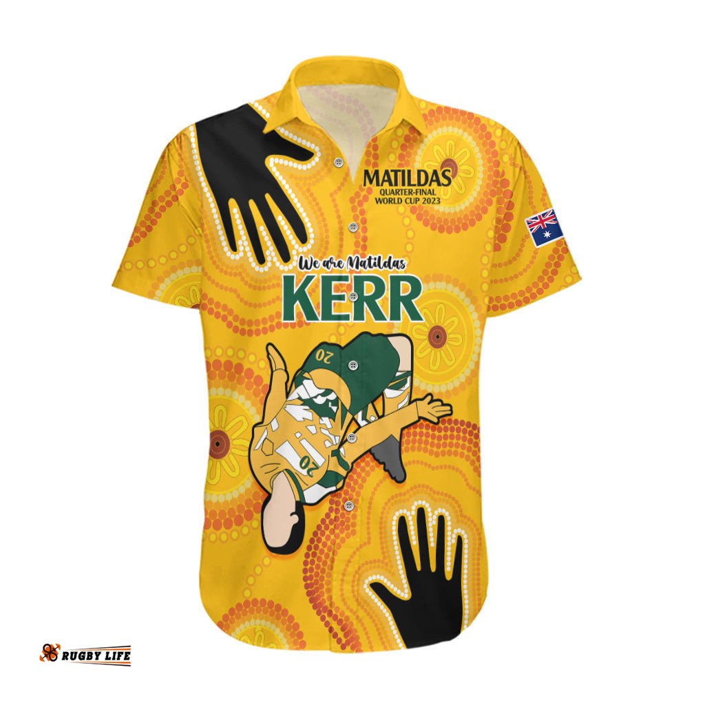 Sam Kerr Matildas Hawaiian Shirt Australia Soccer World Cup QuaterFinal
