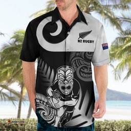 New Zealand Silver Fern Rugby Hawaiian Shirt Go Champions NZ All Black Maori Koru