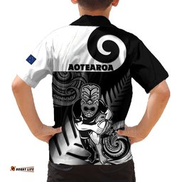 New Zealand Silver Fern Rugby Hawaiian Shirt Go Champions NZ All Black Maori Koru