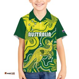 Australia Cricket Hawaiian Shirt Go Aussie World Cup Aboriginal Style Unique
