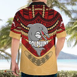 Dolphins Rugby Hawaiian Shirt Polynesian and Aboriginal Vibe