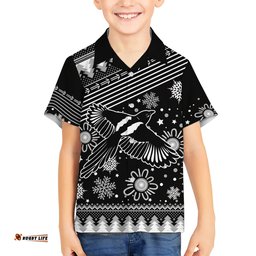 Custom Magpies Football Hawaiian Shirt Christmas Vibe