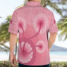 Australia Indigenous Hawaiian Shirt Breast Cancer Ribbon Aboriginal Art Pink