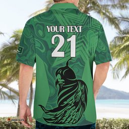 Custom Pakistan Cricket Hawaiian Shirt Go Falcon World Cup Sporty Style