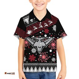 Custom Bombers Football Hawaiian Shirt Christmas Vibe