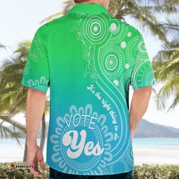 Australia Walk For Yes Hawaiian Shirt Indigenous Voice Aboriginal Green Vibe