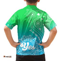 Australia Walk For Yes Hawaiian Shirt Indigenous Voice Aboriginal Green Vibe