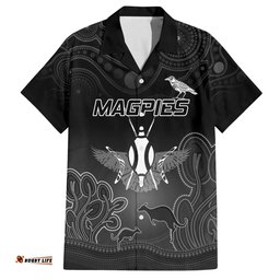 Collingwood Football Hawaiian Shirt Magpies The Starry Night Indigenous