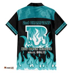 BBL Brisbane Heat Hawaiian Shirt 2nd Champions 2024 New History