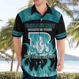 BBL Brisbane Heat Hawaiian Shirt 2nd Champions 2024 New History