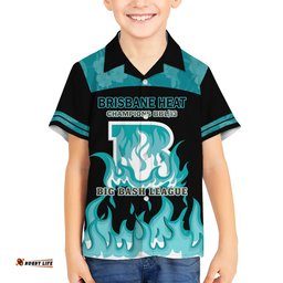 BBL Brisbane Heat Hawaiian Shirt 2nd Champions 2024 New History