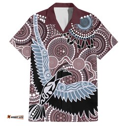 Aboriginal Pattern Bird Hawaiian Shirt