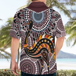 Aboriginal Pattern Bird Hawaiian Shirt