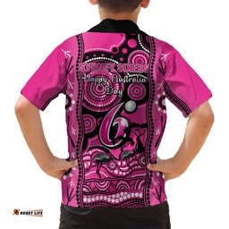 Sydney Sixers Cricket Hawaiian Shirt Happy Australia Day Aboriginal Art