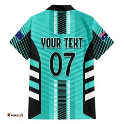 Custom Australia Soccer Hawaiian Shirt Go Matildas Dynamic Turquoise