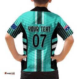 Custom Australia Soccer Hawaiian Shirt Go Matildas Dynamic Turquoise