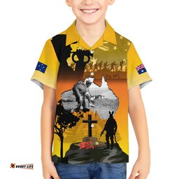 Australia ANZAC Day Hawaiian Shirt Gallipoli Lest We Forget