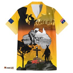 Australia ANZAC Day Hawaiian Shirt Gallipoli Lest We Forget
