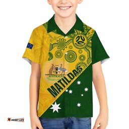 Matildas Soccer Hawaiian Shirt Australian Indigenous National Color