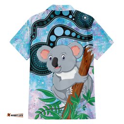 Australia Opal Koala Hawaiian Shirt Aussie Aboriginal Art