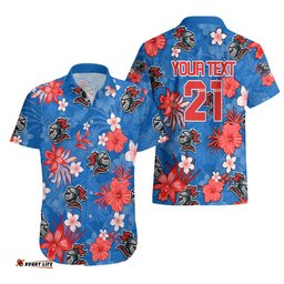 Custom Knights Rugby Hawaiian Shirt Beautiful Floral Pattern Spring Summer Vibe