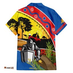 Knights Rugby ANZAC Day Hawaiian Shirt Novocastrians Mascot Rosemary Starry Night