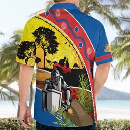 Knights Rugby ANZAC Day Hawaiian Shirt Novocastrians Mascot Rosemary Starry Night