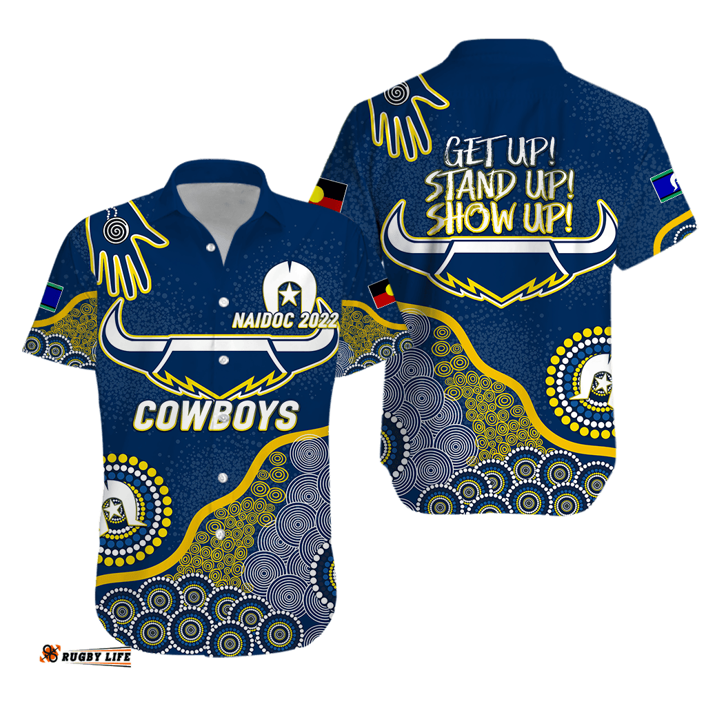 Cowboys Rugby NAIDOC Aboriginal Hawaiian Shirt