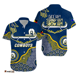Cowboys Rugby NAIDOC Aboriginal Hawaiian Shirt