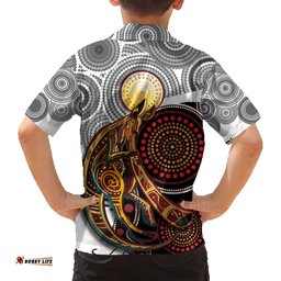 Aboriginal Kangaroo Pattern Dot Art Hawaiian Shirt