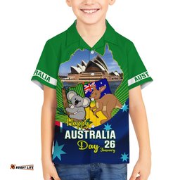 Australia Day Hawaiian Shirt 2024 Proud To Be Australian National Color