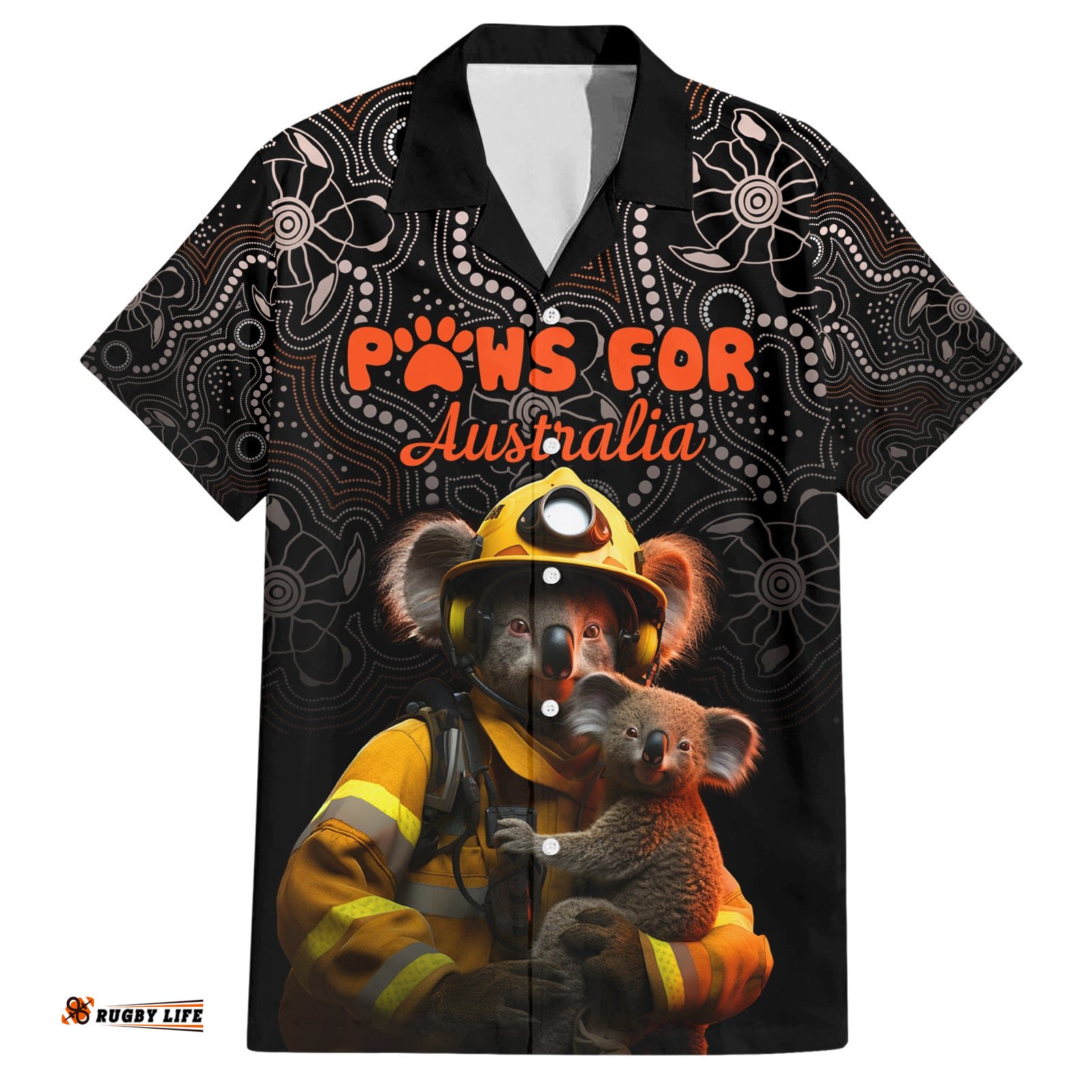 Paws For Australia Hawaiian Shirt Bushfire Awareness Indigenous Aboriginal