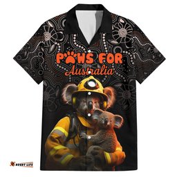 Paws For Australia Hawaiian Shirt Bushfire Awareness Indigenous Aboriginal