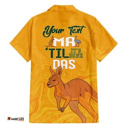 Personalised Matildas Australia Day Hawaiian Shirt Proud To Be Tillies Gold Version