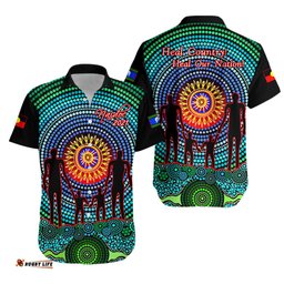 NAIDOC Hawaiian Shirt with Theme Heal Country!